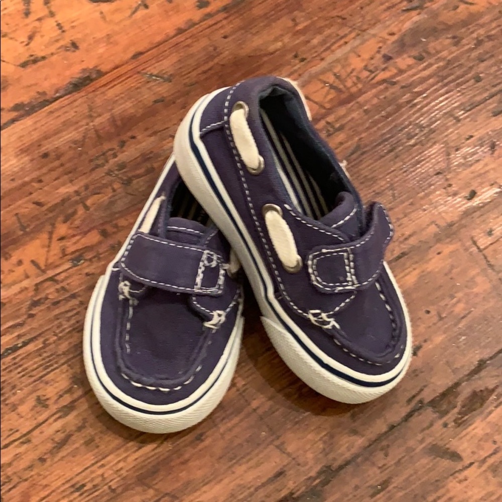 Baby boy size 5 boat shoes